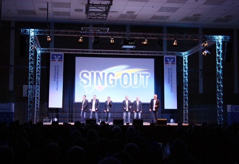 Vocalesemble SingOut auf der Bühne